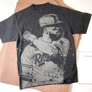Adolis Garcia Handmade Bleached t-shirt Baseball Bleached Unisex cotton shirt